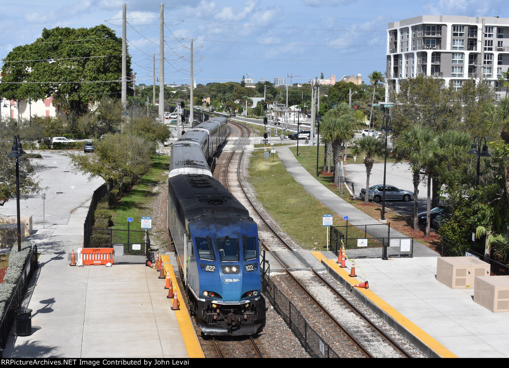 Tri-Rail Train # P677 arrives into WPB Station with a BL36PH on the head end 